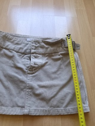 Falda Zara TRF beige safari Talla S