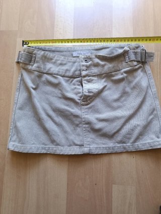 Falda Zara TRF beige safari Talla S