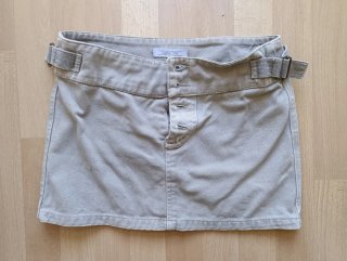 Falda Zara TRF beige safari Talla S
