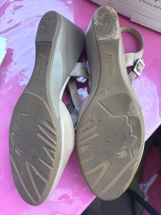Sandalias Pitillos Beige/Marrón Talla 41