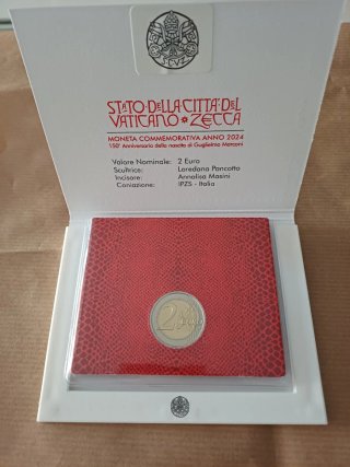 2 Euros Vaticano 2024 Marconi