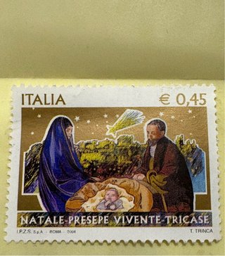 Francobollo Natale Presepe Vivente Tricase