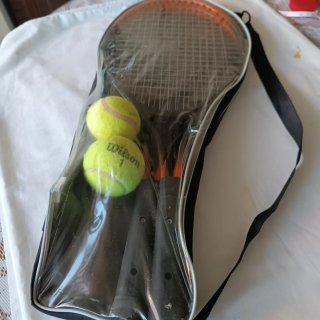 2 racchette da tennis junior metalliche