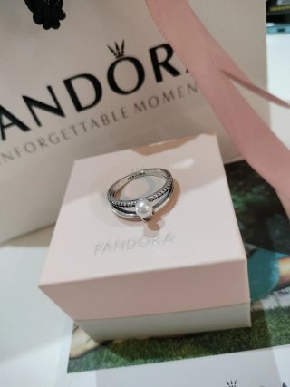 Anillo Pandora Plata Perla