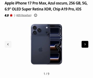 iPhone 17 Pro Max Azul Oscuro 256GB