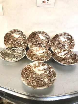 Set 6 Ciotoline Vintage Inglesi Stile Country