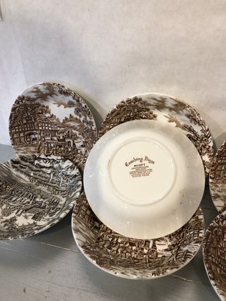 Set 6 Ciotoline Vintage Inglesi Stile Country