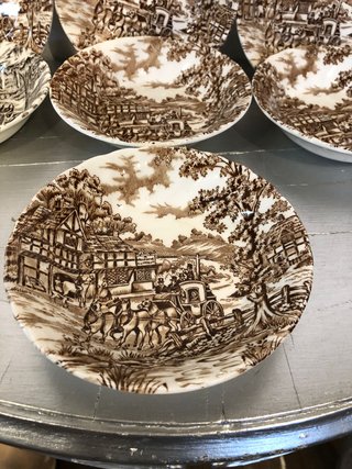 Set 6 Ciotoline Vintage Inglesi Stile Country