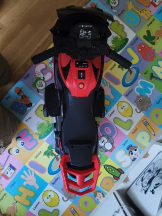 Moto Eléctrica Infantil T1500 Roja y Negra.