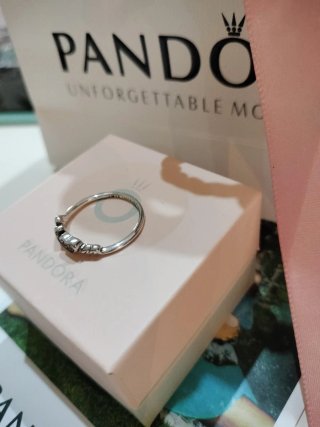Anillo Pandora Plata Corazón Love You Forever