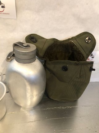 Set Gavetta Militare Vintage Borraccia Cust