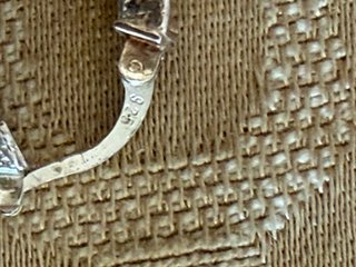 Pendientes de plata aro retorcido