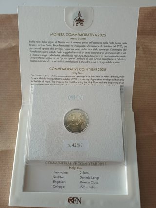 2 Euros Vaticano 2025 Año Santo