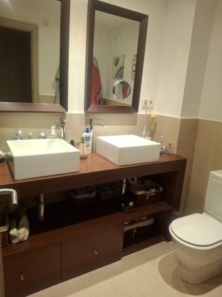 Mueble de baño doble lavabo + espejos (baño comple