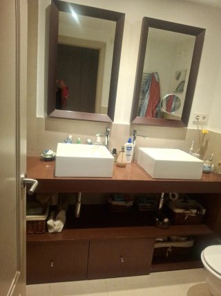 Mueble de baño doble lavabo + espejos (baño comple