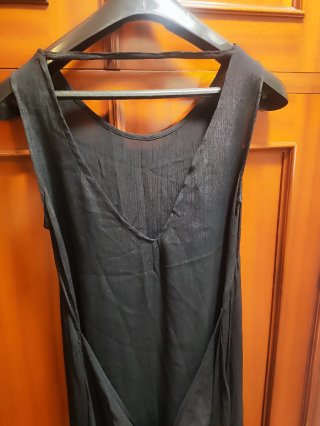 Vestido largo negro verano ibicenco