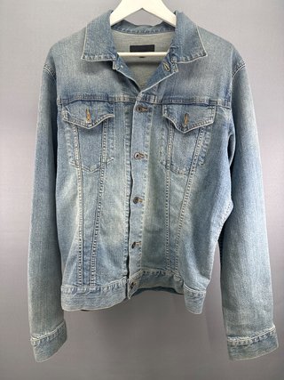 Cazadora vaquera Uniqlo hombre azul