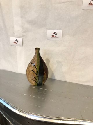 Vaso decorativo vintage ceramica smaltata
