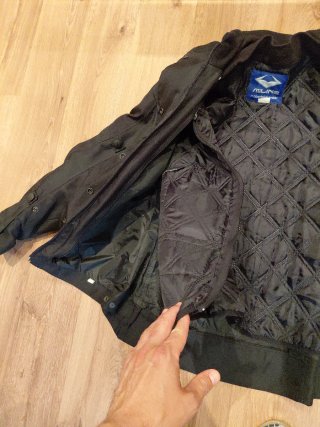 Chaqueta de moto negra