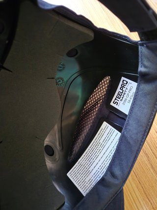 Casco de seguridad azul