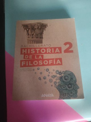 Historia de la Filosofía, 2 Bachillerato