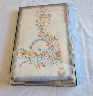 Scatola da 6 Sciarpe Donna Fiori