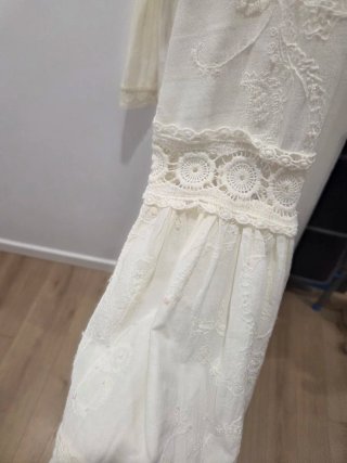 Vestido blanco estilo ibicenco