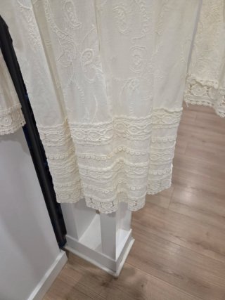 Vestido blanco estilo ibicenco