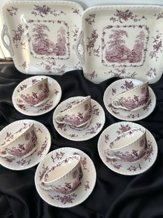 Masons Watteau Juego de Tazas y Platos