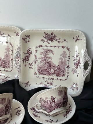 Masons Watteau Juego de Tazas y Platos