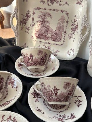 Masons Watteau Juego de Tazas y Platos