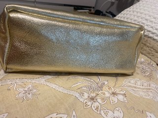 Bolso shopper piel dorado