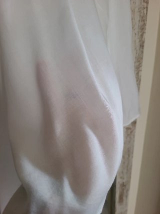 Camiseta Mango Halter Blanca T S, espalda nadador