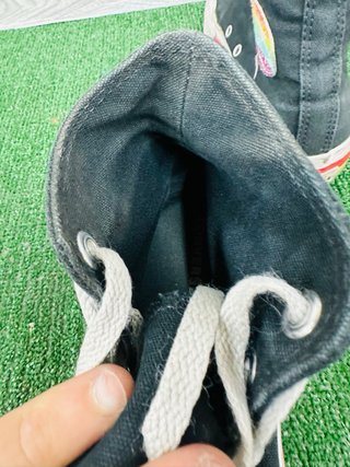 Converse donna nere arcobaleno taglia 39