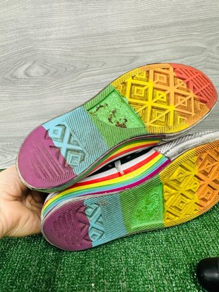 Converse donna nere arcobaleno taglia 39