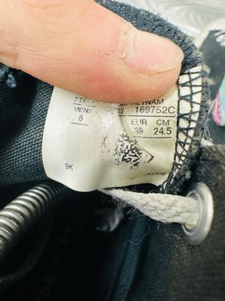 Converse donna nere arcobaleno taglia 39
