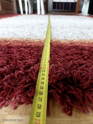 Alfombra grande salón pelo largo color