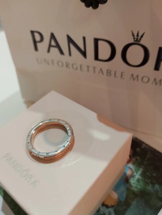 Anillo Pandora Oro y Plata