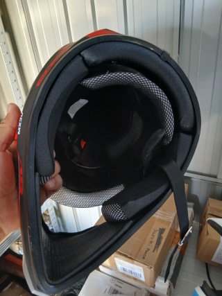 Casco Moto Motocross Negro y Blanco