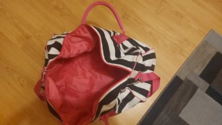Bolsa de viaje Victoria's Secret rayas