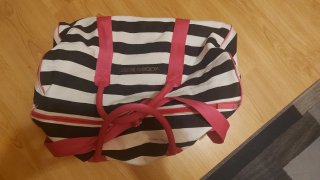 Bolsa de viaje Victoria's Secret rayas