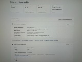 HP Ordenador Intel Celeron 8GB RAM