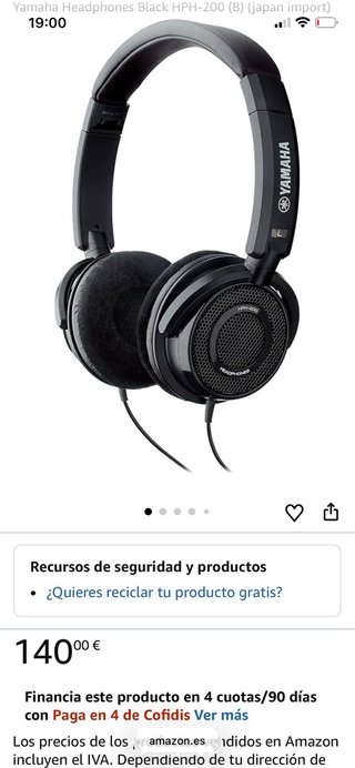 Auriculares YAMAHA HPH-200p
