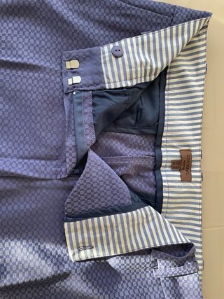 Pantalón de vestir azul mujer