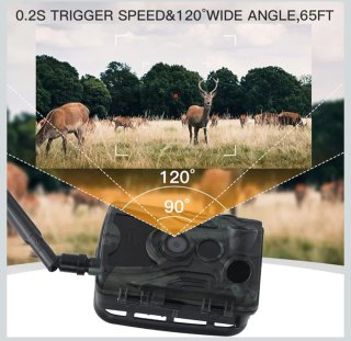 Cámara HC-801 PLUS 4G 30MP 2K Video Sin Estrenar