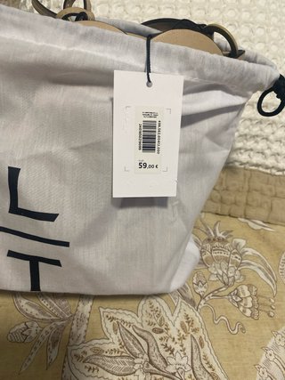 Bolso Latouche Beige y Azul Hombro/Bandolera