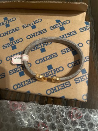 Pulsera Plata con Extremos de Oro Mazizo