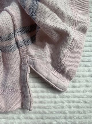 Polo Fred Perry rosa palo de rayas talla XS