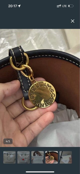 Borsa Stella McCartney x HM Beige Nero Grande