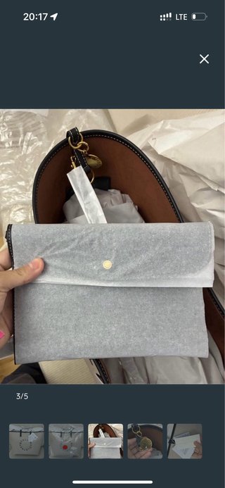 Borsa Stella McCartney x HM Beige Nero Grande